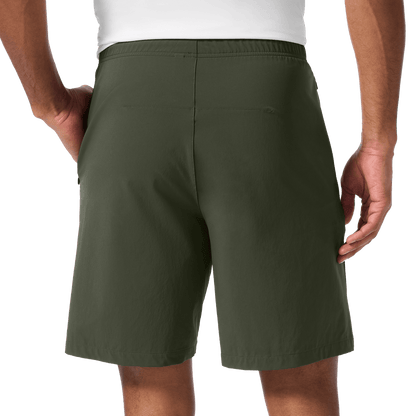 Men's Dark Army NOBULL Training Short 8" (Unlined) Back Lower Body Angle.