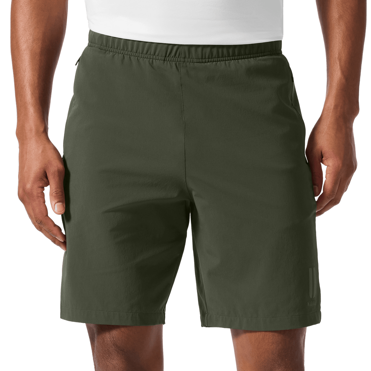 Men's Dark Army NOBULL Training Short 8" (Unlined) Front Angle.