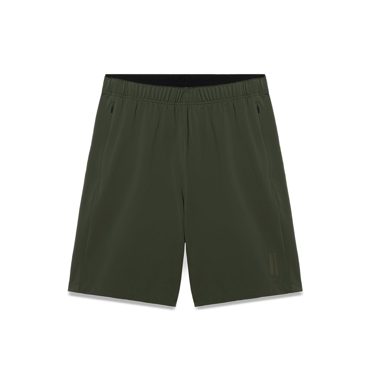 Men's Dark Army NOBULL Training Short 8" (Unlined) Flat Lay Angle.