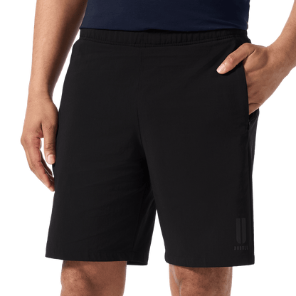 Men's Black NOBULL Training Short 8" (Unlined) Front Lower Body Angle.