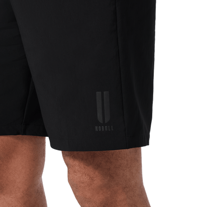 Men's Black NOBULL Training Short 8" (Unlined) U Logo Angle.