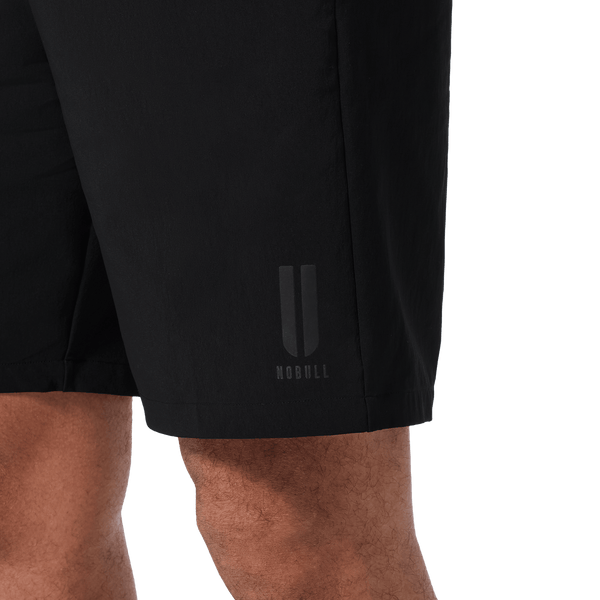 Men's Black NOBULL Training Short 8" (Unlined) U Logo Angle.