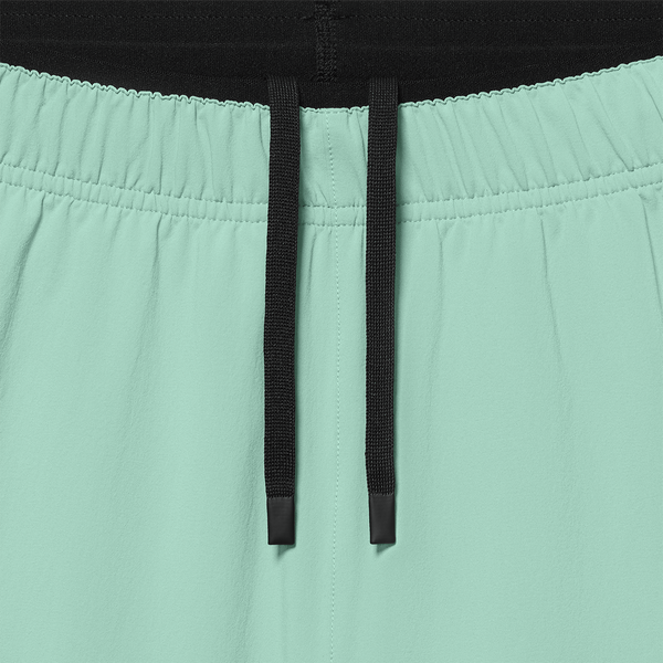 Men's Iceberg Green NOBULL Training Short 8" (Unlined) Macro Fabric Detail Angle.