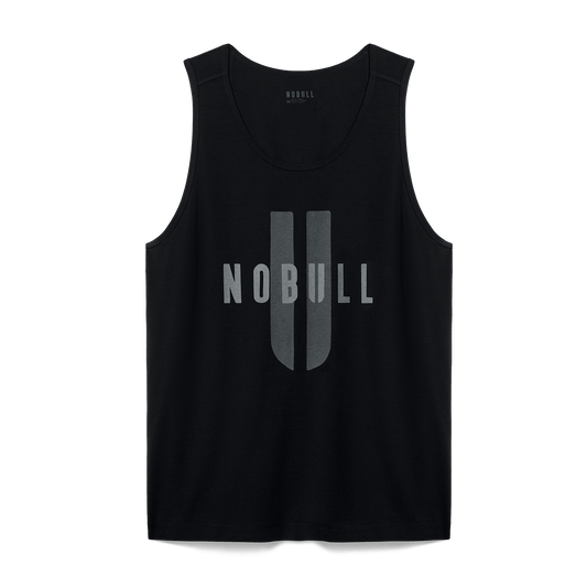 Men's Black NOBULL U Tank Flat Lay Angle.