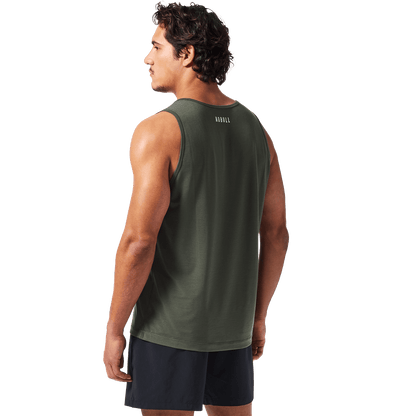 Men's Dark Army NOBULL U Tank Back Angle.