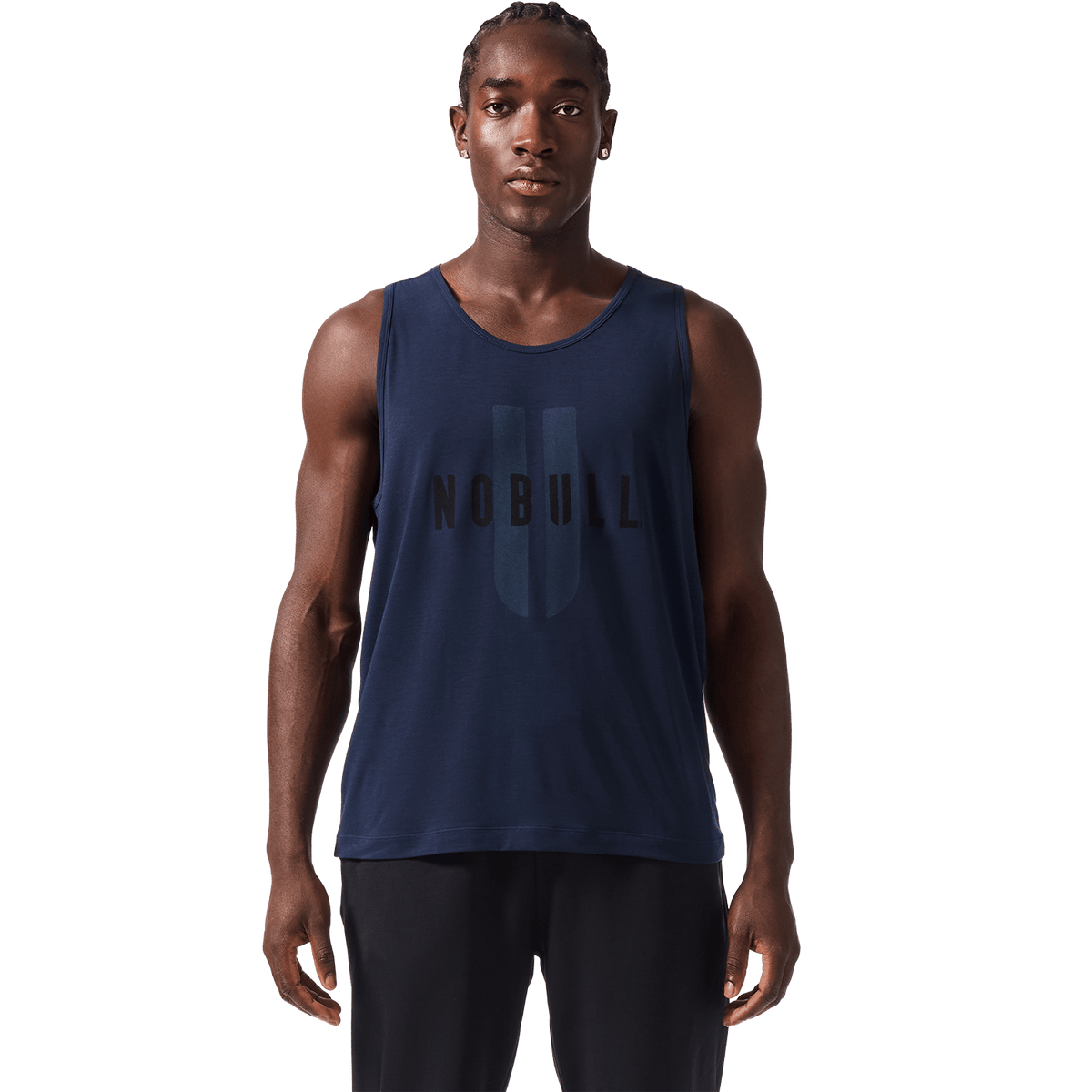 Men's Night Navy NOBULL U Tank Front Angle.