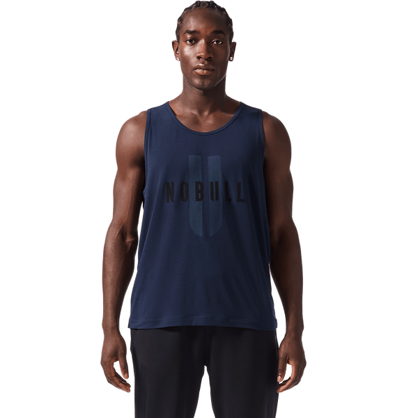 Men's Night Navy NOBULL U Tank Front Angle.