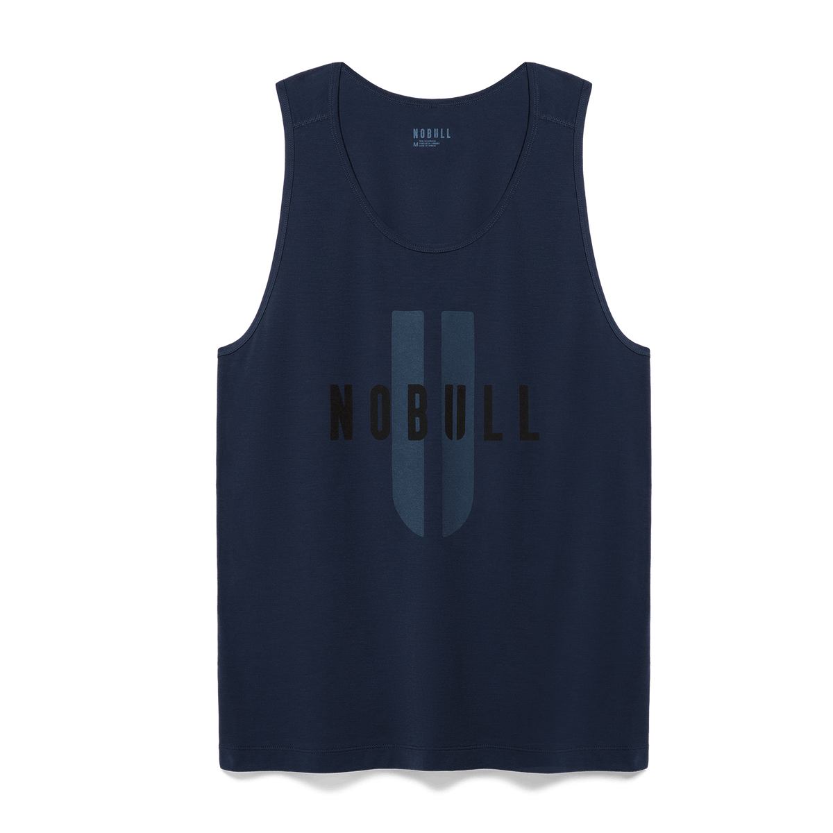 Men's Night Navy NOBULL U Tank Flat Lay Angle.