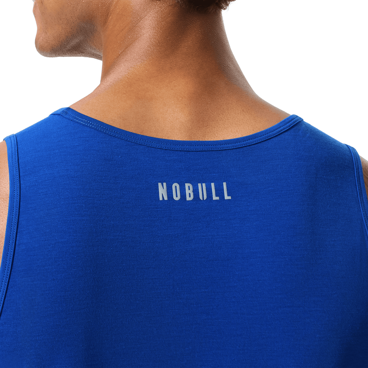 Men's Surf NOBULL U Tank Back Detail On Body Angle.