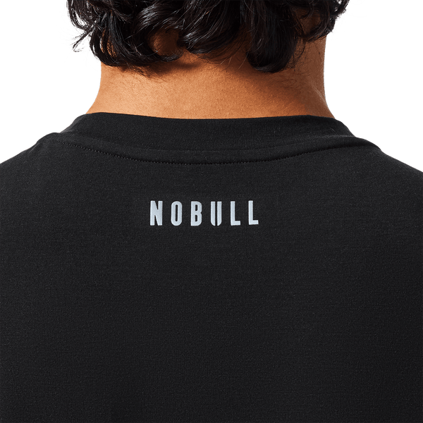 Men's Black NOBULL U Tee Back Detail Angle.