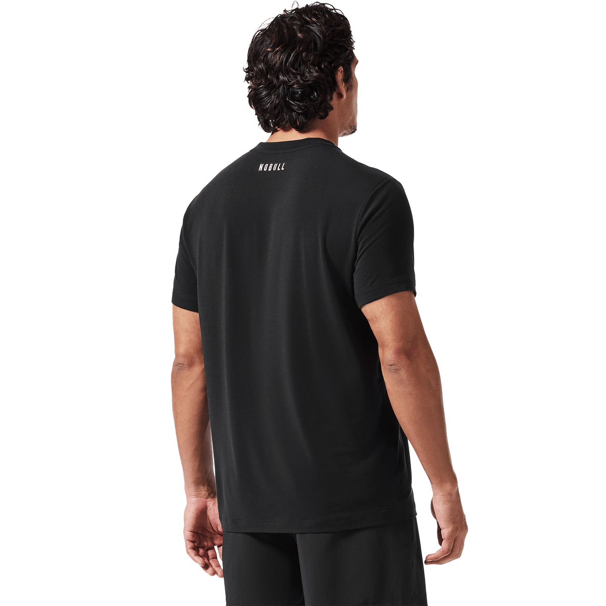 Men's Black NOBULL U Tee Back Angle.