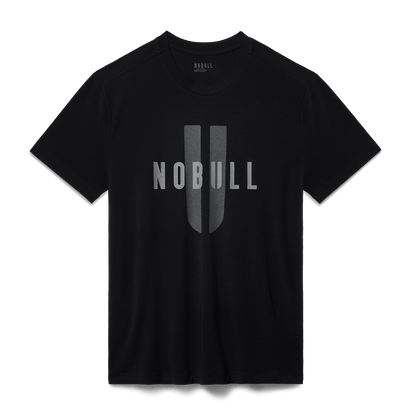 Men's Black NOBULL U Tee Flat Lay Angle.