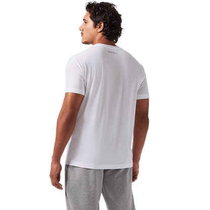 Men's White NOBULL U Tee Back Angle.