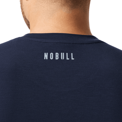 Men's Night Navy NOBULL U Tee Back Detail Angle.