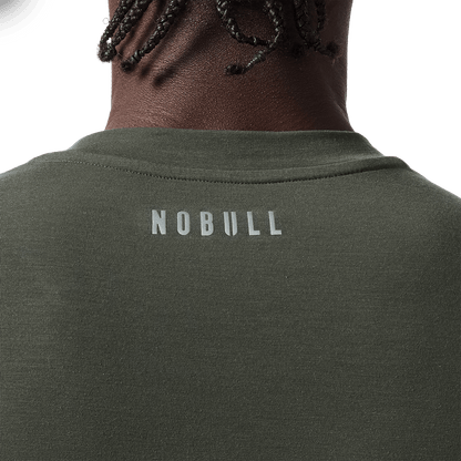 Men's Dark Army NOBULL U Tee Back Detail Angle.