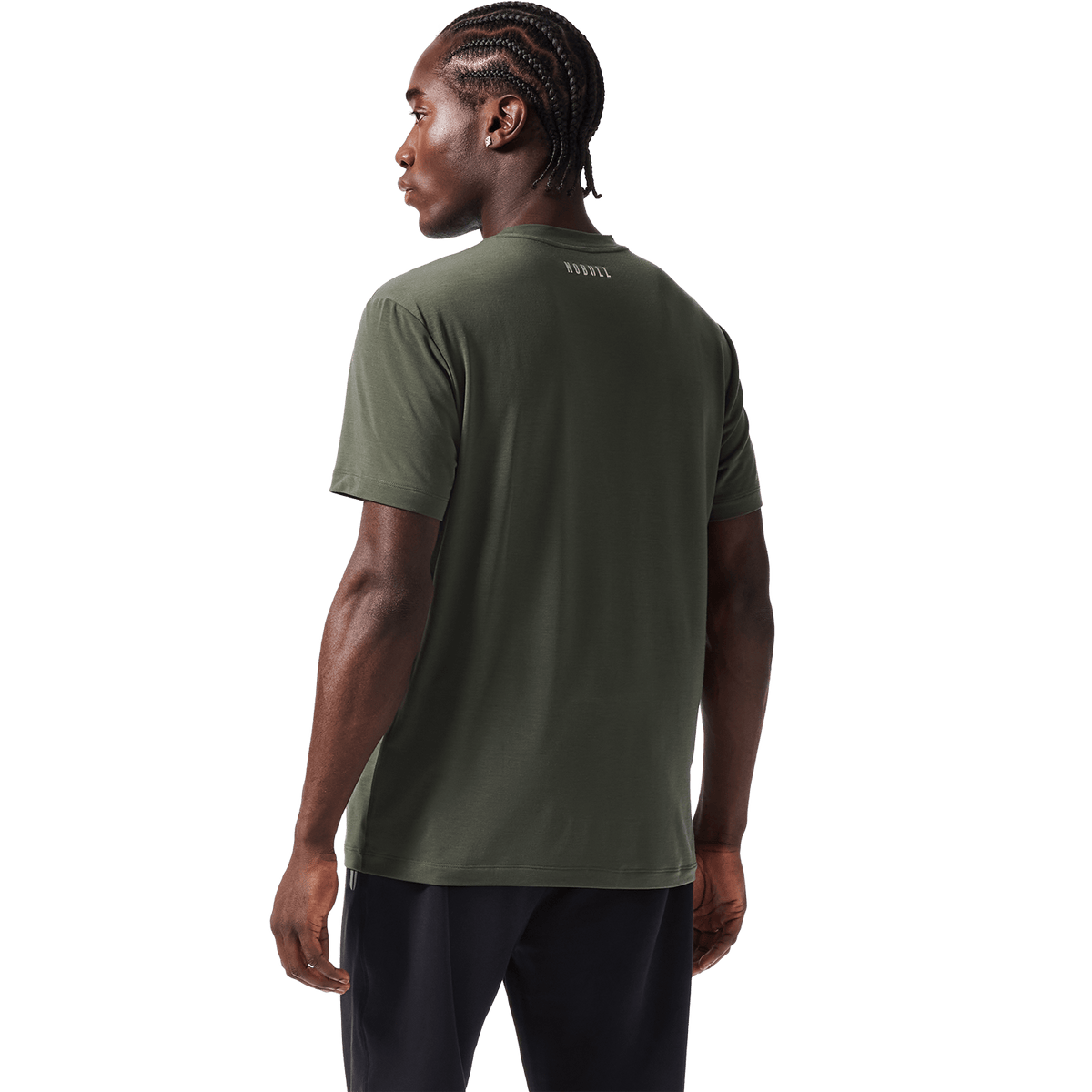 Men's Dark Army NOBULL U Tee Back Angle.