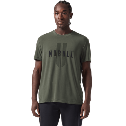 Men's Dark Army NOBULL U Tee Front Angle.
