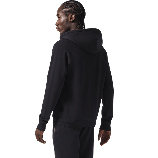 Men's Black NOBULL Zip-Up Jacket Back On Body Angle.
