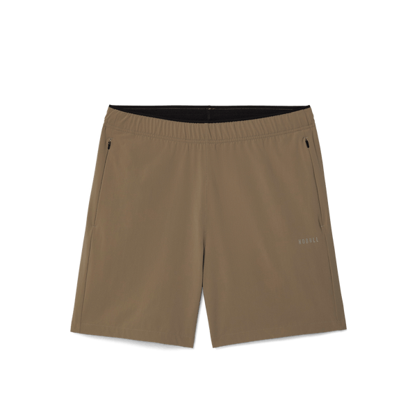Men's NOBULL Fallen Rock Rep Short 6" Flat Lay.