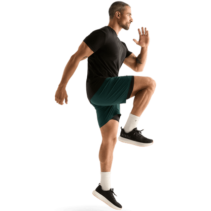 Men's Dark Ivy NOBULL Rep Short 6" (Lined) Action Shot Angle.