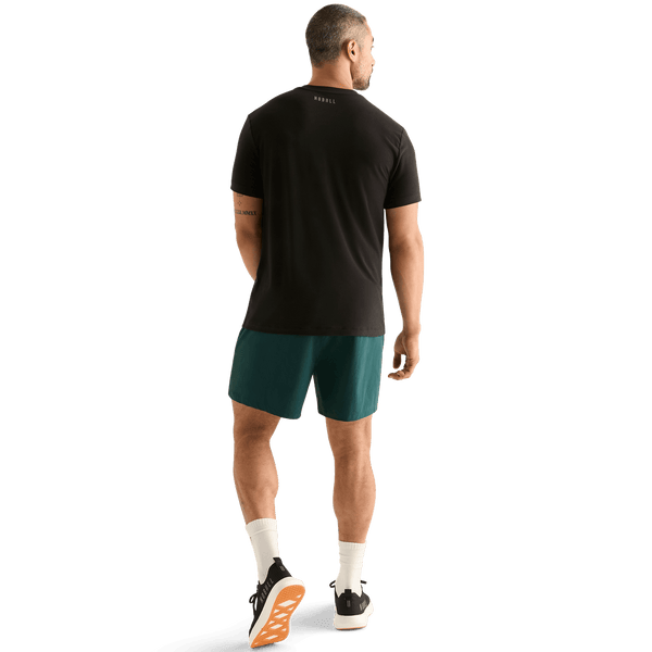 Men's Dark Ivy NOBULL Rep Short 6" (Lined) Back Full Body Angle.