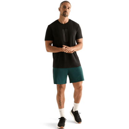 Men's Dark Ivy NOBULL Rep Short 6" (Lined) Front Full Body Angle.