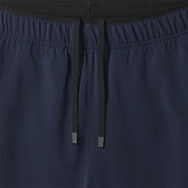 Men's NOBULL Night Navy Rep Short 8" Drawstring Detail Angle.