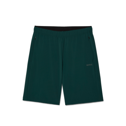 Men's Dark Ivy NOBULL Rep Short 8" Flat Lay Angle.