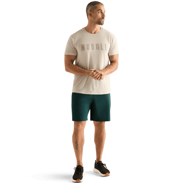 Men's Dark Ivy NOBULL Rep Short 8" Front Full Body Angle.