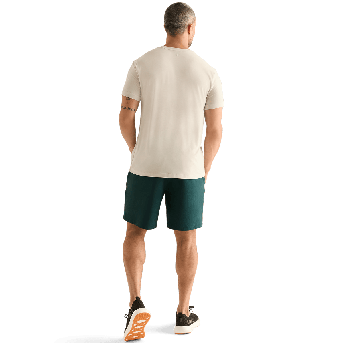 Men's Dark Ivy NOBULL Rep Short 8" Back Full Body Angle.