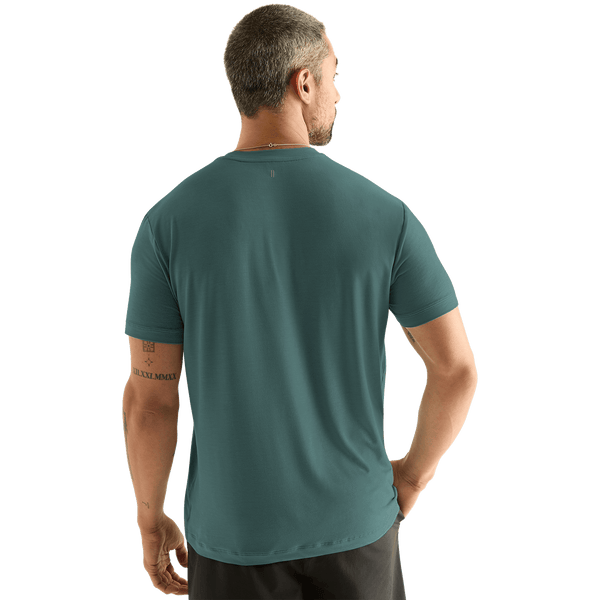Men's Silver Pine U Tee Back Angle.