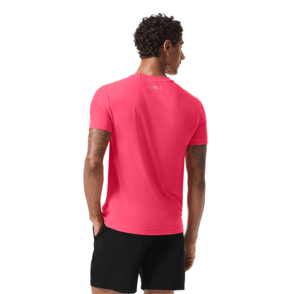 Men's Punch U Tee Back On Body Angle.
