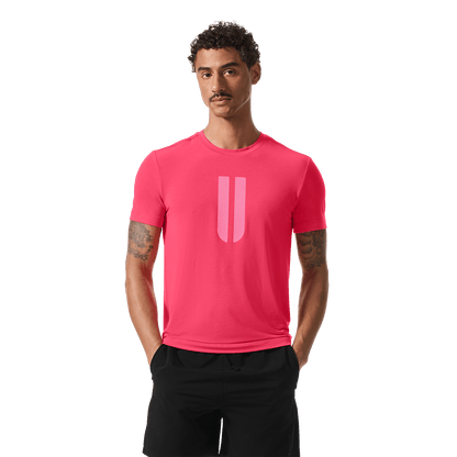 Men's Punch U Tee Front On Body Angle.