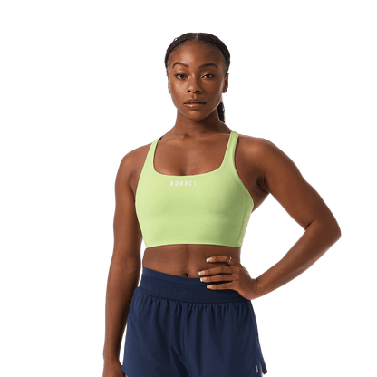 NOBULL Pear Drive Longline Bra Silhouette Front Upper Body Angle.