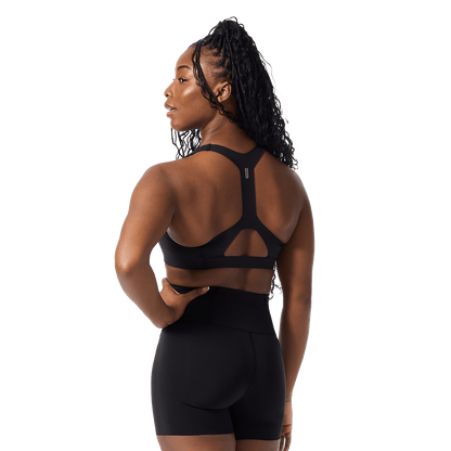 NOBULL Black Drive Racerback Bra Back Angle.
