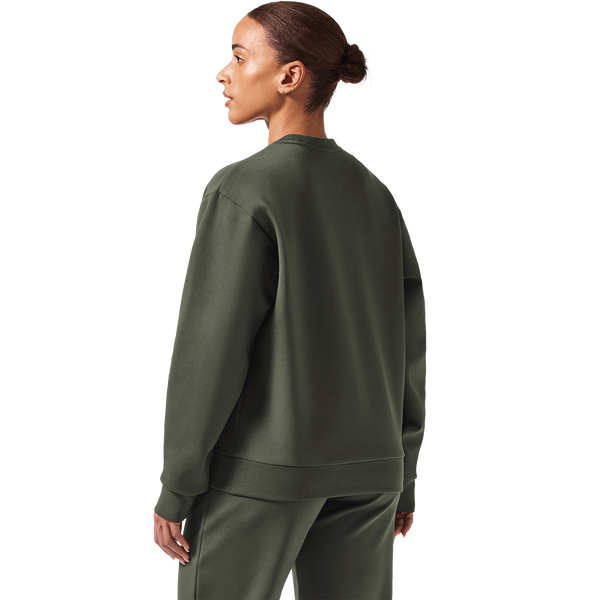 Women's Dark Army NOBULL Elements Crew Back On Body Angle.