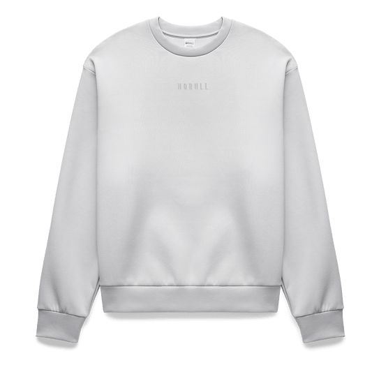 Women's Light Grey Elements Crew Flat Lay Angle.