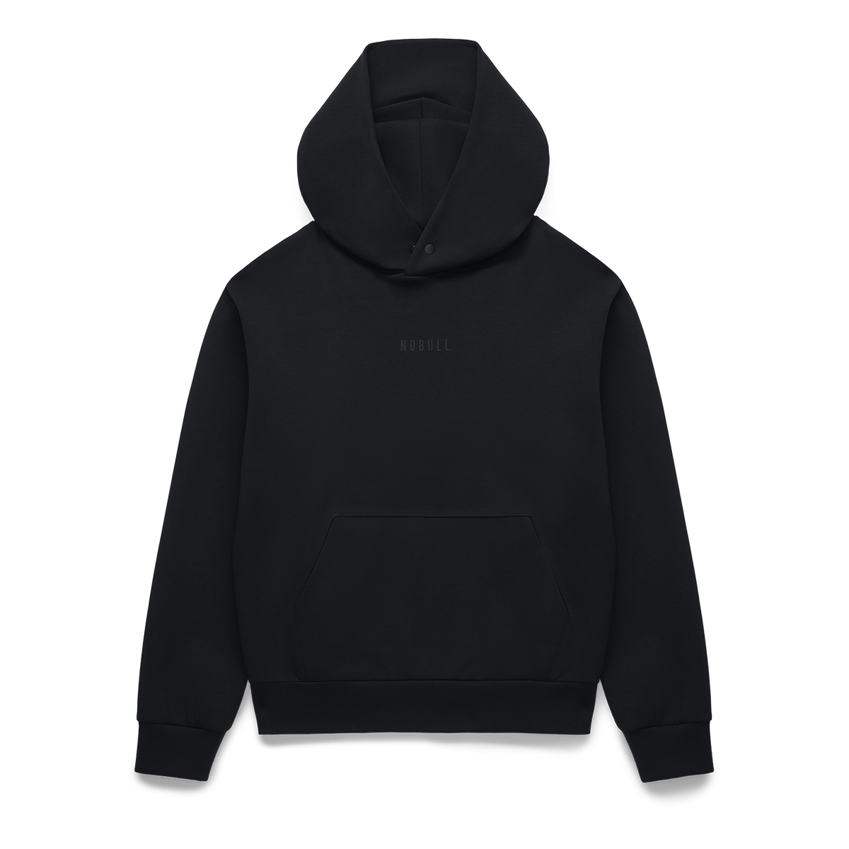 Women's Black NOBULL Elements Hoodie Flat Lay Angle.