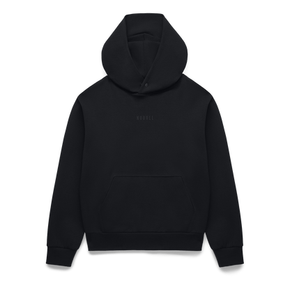 Women's Black NOBULL Elements Hoodie Flat Lay Angle.