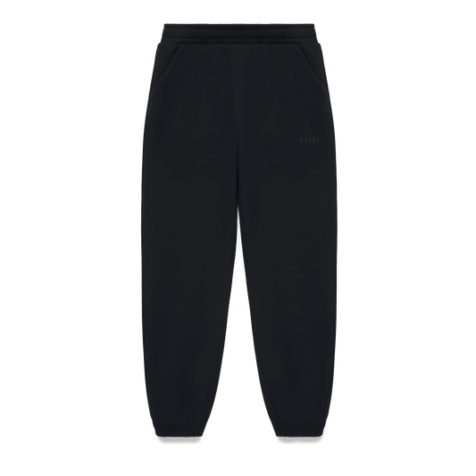 Women's Black NOBULL Elements Jogger Flat Lay Angle.