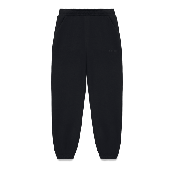 Women's Black NOBULL Elements Jogger Flat Lay Angle.