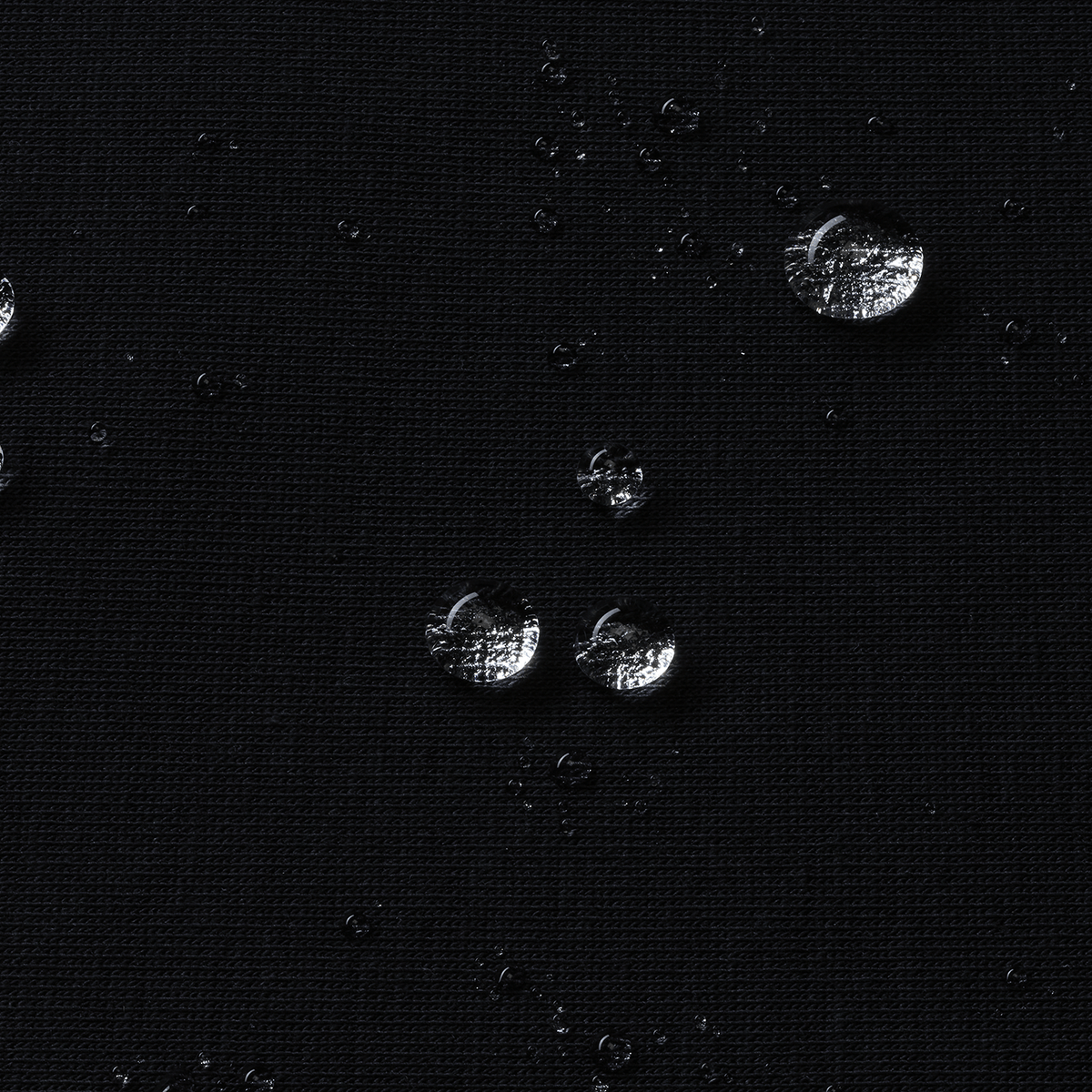 Black NOBULL Elements Water Drops Macro Fabric Detail Angle.