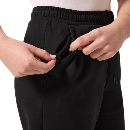Women's Black NOBULL Elements Jogger Secret Pocket Detail Angle.