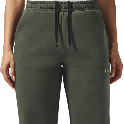 Women's Dark Army NOBULL Elements Sweatpants Drawstring Detail Angle.