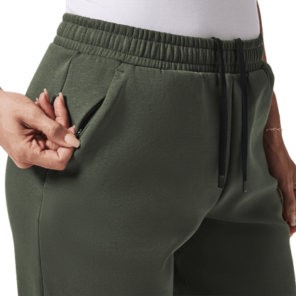 Women's Dark Army NOBULL Elements Sweatpants Secret Pocket Detail Angle.