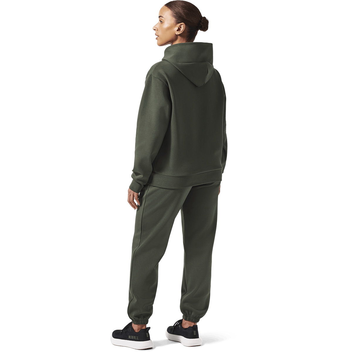 Women's Dark Army NOBULL Elements Sweatpants Back Full Body Angle.