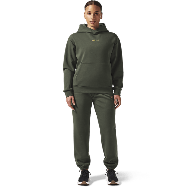 Women's Dark Army NOBULL Elements Sweatpants Front Full Body Angle.