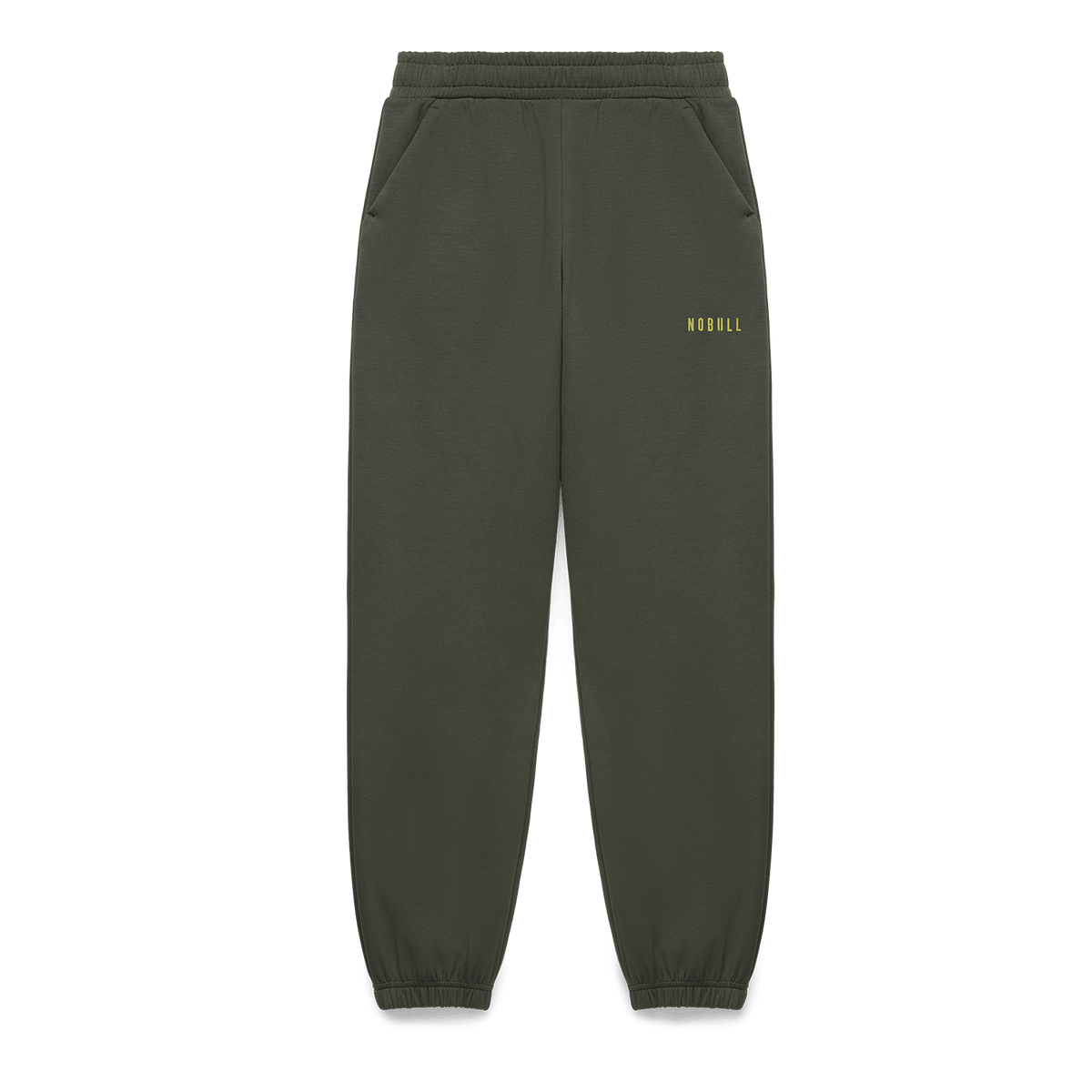 Women's Dark Army NOBULL Elements Sweatpants Flat Lay Angle.