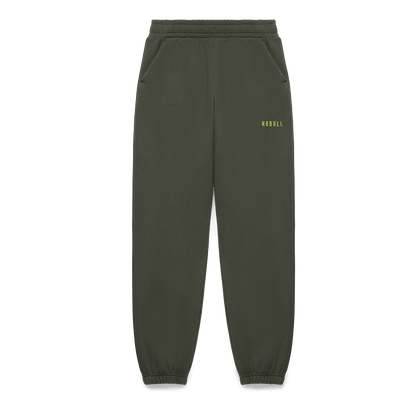 Women's Dark Army NOBULL Elements Sweatpants Flat Lay Angle.
