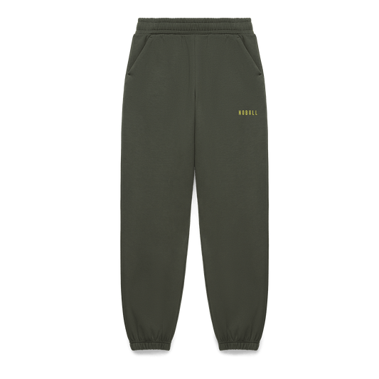 Women's Dark Army NOBULL Elements Sweatpants Flat Lay Angle.
